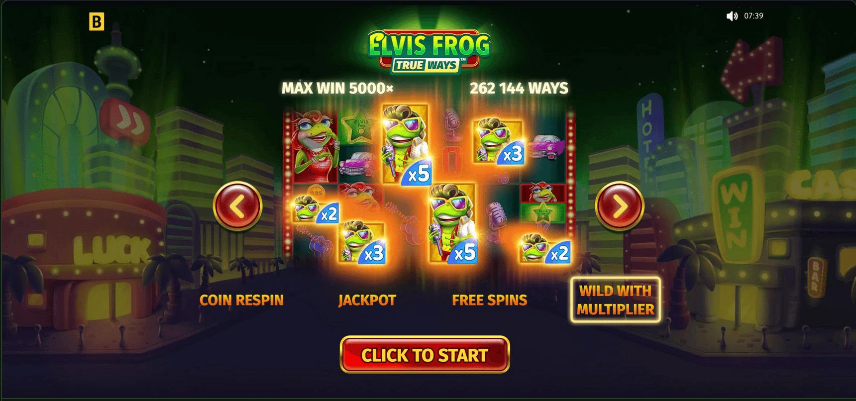 écran d'introduction des moments forts d'Elvis Frog TrueWays